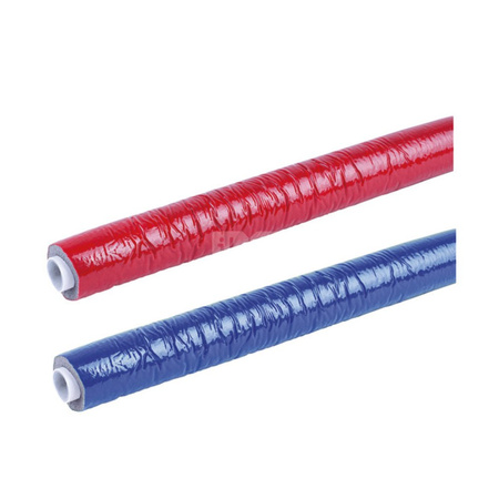 Rura wielowarstwowa PERFEXIM PE-RT II/AL/PE-RT II 700PER-IZO 25x2.5 izolacja: Polietylen 9mm kolor: niebieski - kręgi 25m