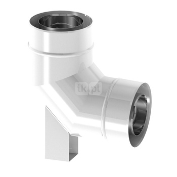 Kolano 87st. fi110/160mm z podporą ekonomic z uszczelką