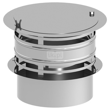 Nasada kominowa Ø225mm z osłoną przeciw wietrzną otwierana