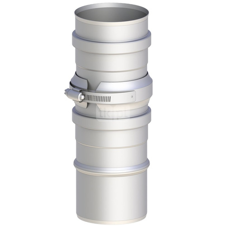 Rura dł. 150mm z zaworem zwrotnym 80 mm