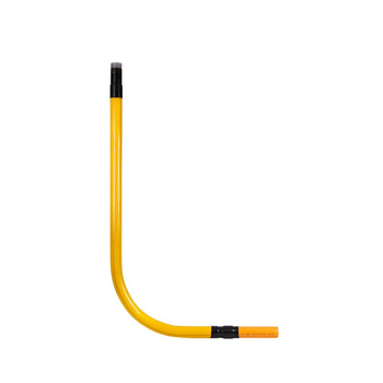 Przyłącze gazu stalowe z rury preizolowanej, PE63 x gwint 1 1/2", L=500xH=1500