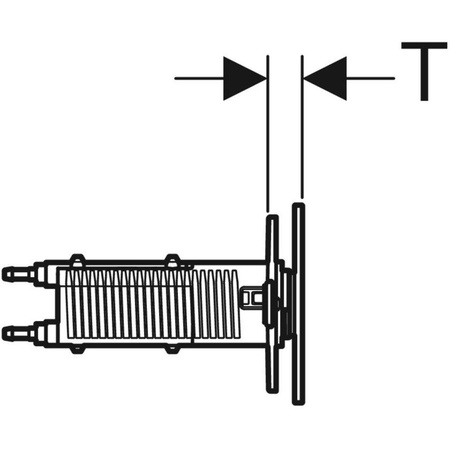 Przycisk uruchamiajacy Geberit Typ 70, Sigma 12 cm, zdalny, lava
