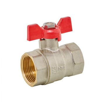 Kurek kulowy z motylkiem wkrętno-wkrętny