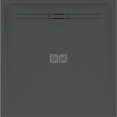 Brodzik kwadratowy Geberit Sestra 80x80 cm, grafit