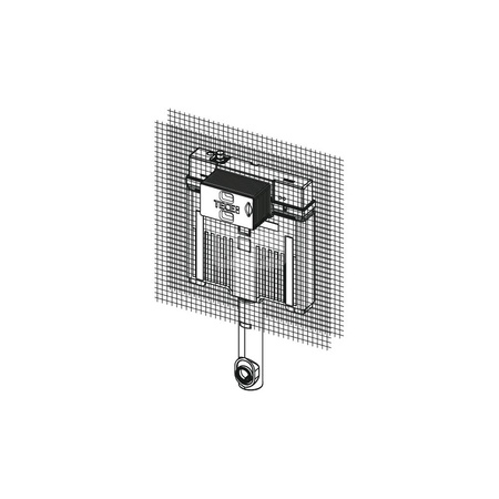 TECEbox - Spłuczka podtynkowa Octa II, 8 cm do montażu ceramiki stojącej