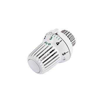 Głowica termostatyczna THERA-3DA, nastawa 1-28°C, do wkładek zaw. Danfoss (grzejnik dolnozasilany), (minimalne zamówienie 10 szt.)