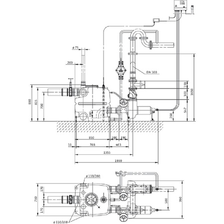 Pompa do ścieków WILO DrainLift XXL50 Hz / 26.67m³/h / 6.2W