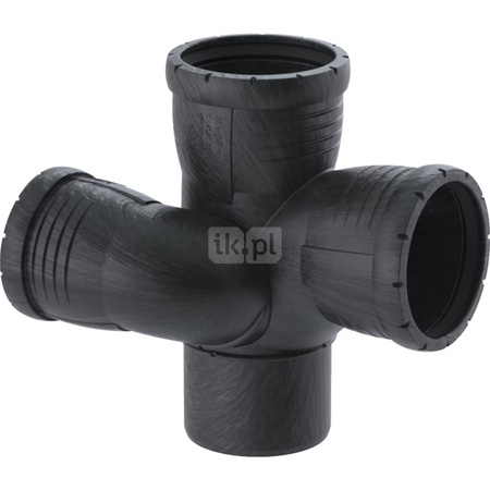 Trójnik studzienkowy Geberit Silent-Pro 87.5° prawy d110