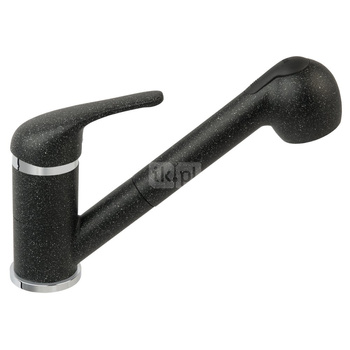 FREYA bateria zlewozmywakowa stojąca z wyciąganym natryskiem, grafit