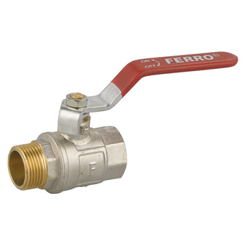 Zawór kulowy wodny z rączką 1/2" nakrętno-wkrętny Normal