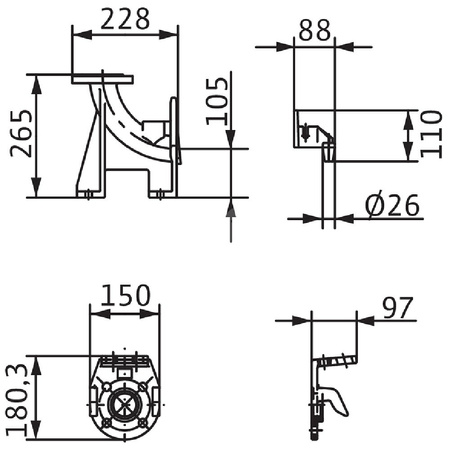 Akcesorium do pomp (stopa sprzęgająca), WILO - Stopa sprzęgająca DN 40/50