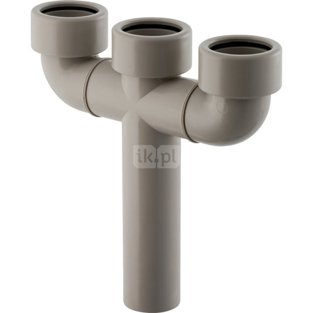 Trójnik podwójny d40/d40/d40