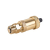 9003+S G3/8 Z PN10 Zawór odpowietrzający automatyczny z zaworem stopowym 3/8"x1/2" CuZn PN-M-75002