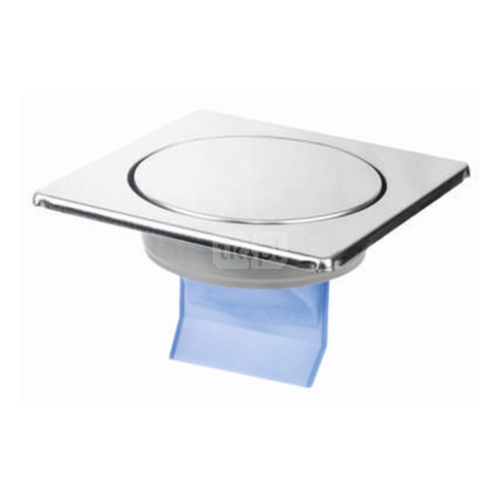 Kratka podłogowa wykonana z stali nierdzewnej z membraną  150x150mm