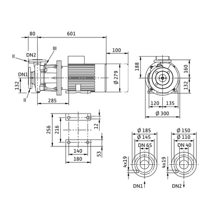 Pompa obiegowa Wilo-CronoBloc BL 40/170-7,5/2-IE3 dławnicowa o konstrukcji blokowej z przyłączem kołnierzowym. Wszechstronne zastosowanie. Powłoka kataforetyczna wszystkich elementów żeliwnych zapewnia wysoką odporność na korozję i trwałość.