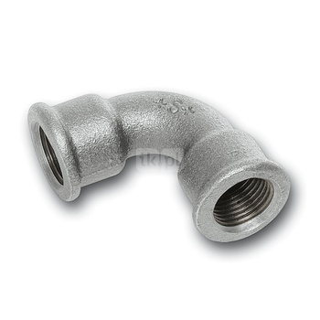 Łuk 90' SANHA 2# Żeliwo 2 1/2'' x 2 1/2'' (GW x GW)