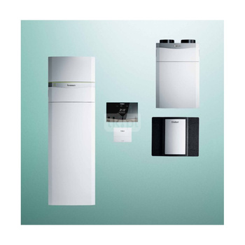Pakiet systemowy OZE - Pompa ciepła gruntowa solanka-woda VAILLANT VWF 58/4 flexoCOMPACT 11.2kW 400V + Regulator sensoCOMFORT VRC 720 + Zasobnik c.w.u. VIH RW300/3BR + Zasobnik buforowy VPS R 100/1M