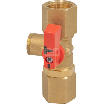 Kurek manometryczny AMC 2-drogowy, 2x nakrętka G1/2'', PN25