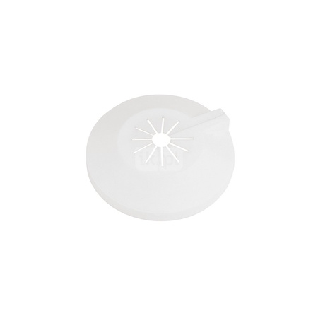 Pojedyncza rozeta maskująca z białego tworzywa ABS