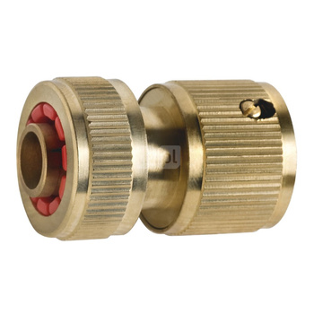 Szybkozłącze 1/2" mosiężne z zaworem stopowym