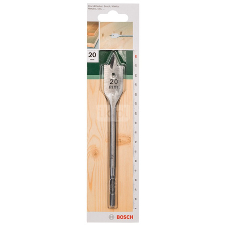 Wiertła płaskie, chwyt sześciokątny D = 20,0 mm, L = 160 mm