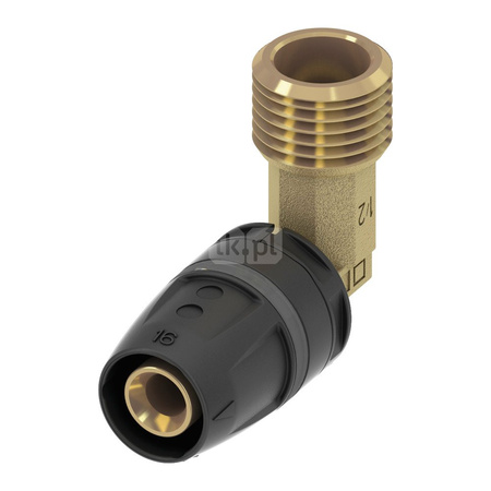 Nypel 90' TECE TECELOGO Mosiądz 20mm x 3/4'' (PZ x GZ)