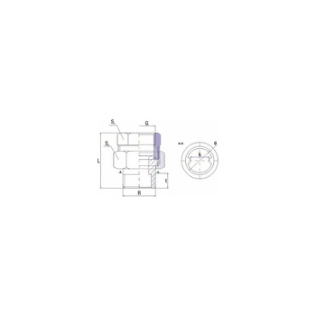 Śrubunek RUMET Mosiądz 1/2'' x 1/2'' (GW x GZ)