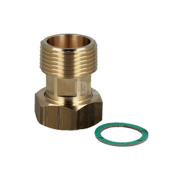 Śrubunek GW G1×R1 z uszczelką płaską