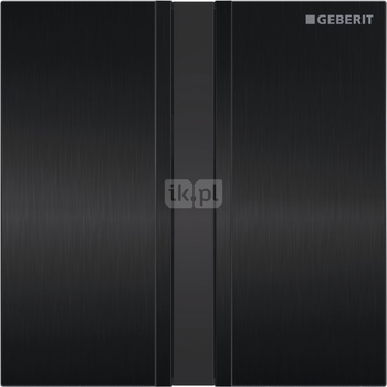Zawór spłukujący Geberit do pisuarów, zasilanie 230V, Typ 50, chrom szczotk., czarny chrom
