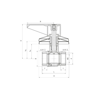 428CH Kurek wodny podtynkowy 1/2"