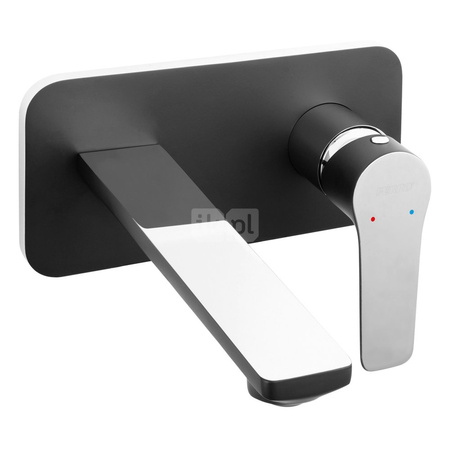 ADORE BLACK/CHROME bateria umywalkowa podtynkowa, czarny/chrom