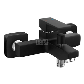 ZICCO BLACK bateria wannowa, bez zestawu natryskowego, czarny