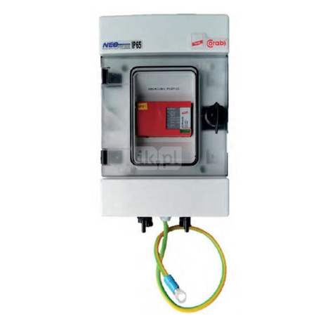 Rozdzielnica PV DEHN DC/1/T1+T2/0/A - komplet 1000V 1 łańcuch modułów 1000V/ 1 para wejść do falownika PV typ 1+2