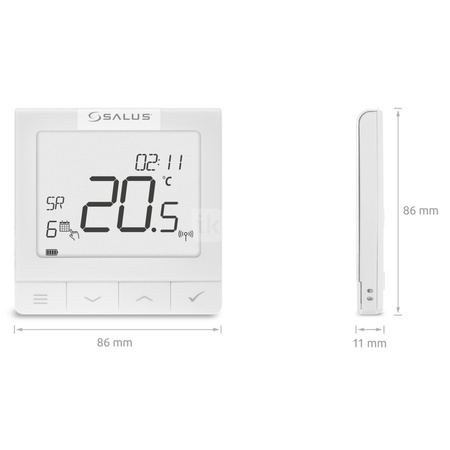 Ultra-cienki bezprzewodowy regulator OpenTherm, akumulatorowy