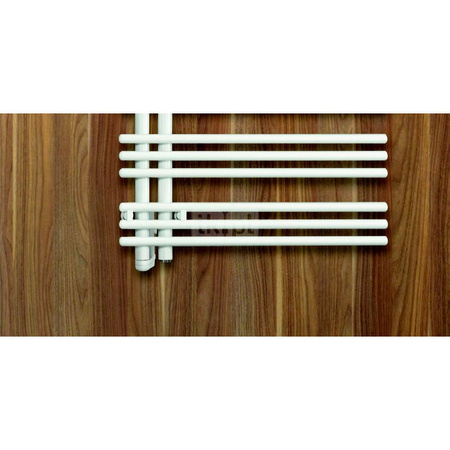 Grzejnik elektryczny ZEHNDER Yucca Asym, 1444/478mm, kolor Biały, moc 300W