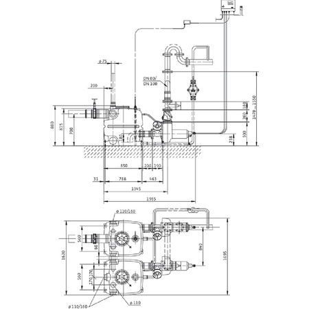 Pompa do ścieków WILO DrainLift XXL50 Hz / 53.33m³/h / 2.3W
