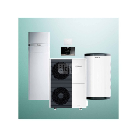 Pakiet Systemowy OZE - Pompa ciepła powietrzna powietrze-woda split VAILLANT VWL 125/5AS aroTHERM 11.9kW 400V + Centrala grzewcza uniTOWER VWL 128/5IS + Regulator sensoCOMFORT VRC 720 + Zasobnik buforowy VPS R 100/1M