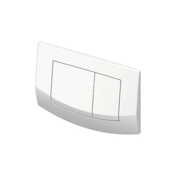 TECEambia - przycisk spłukujący do WC z tworzywa, biały, podwójny