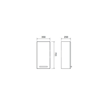 SZAFKA WISZĄCA MELAR 72 BIAŁA MONT