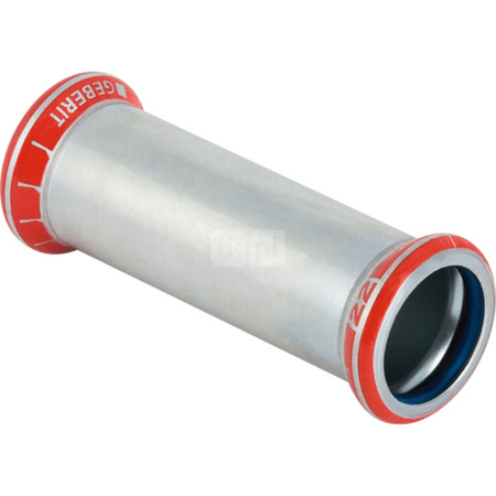 Mufa GEBERIT Mapress C-Stahl FKM przesuwna Stal Ocynk x Stal 88.9mm x 88.9mm (Mufa zaciskowa x Mufa zaciskowa)