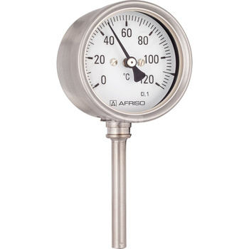 Termometr bimetaliczny chemiczny BiTh 63 Ch D 402 fi 63 mm 0-120°C tuleja 150 mm rad kl 1 0