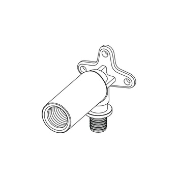 Kolano 90' TECE TECEFLEX Brąz 16mm x 1/2'' (ZZ x GW) 82mm