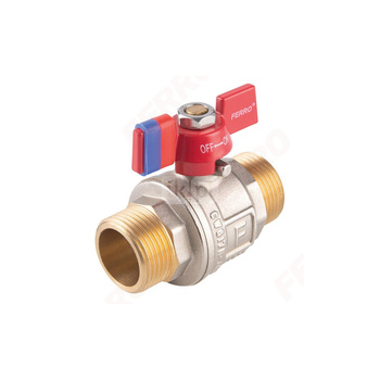 Zawór kulowy wkrętno-wkrętny z motylkiem, 1", F-Power