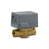 Zawór dwudrogowy 1`, z napędem elektrycznym i wyłącznikiem krańcowym