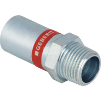 Przedłużka  GEBERIT  Mapress C-Stahl z gwintem zewn.  Stal Ocynk x Stal 18mm  x 3/4'' (Końcówka wciskowa x Gwint zewnętrzny gazowy stożkowy)