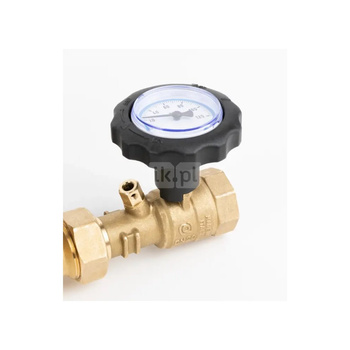 Grupa ochrony powrotu kotła BTA 110 AP z zaworem temperaturowym ATV, 3 x GW G1'', 55 stC, Kvs 6, AFRISO APH