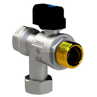 SENA VA30 Zawór kulowy kątowy z filtrem DN20 3/4GW x 3/4RN motylek