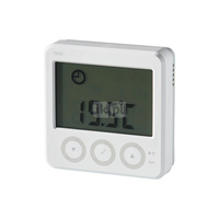 TECEfloor termostat WLCT3-19 - Przewodowy termostat programowalny z podświetlaniem, 4 zmiany temp. na dobę., różne tryby pracy do wyboru. Cykl tygodniowy. Możliwość kontroli pracy innych termostatów - tworzenie stref. Możliwość podłączenia czujnika podłog