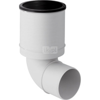 Kolano przyłączeniowe  87.5' GEBERIT Silent-PP Polipropylen x Polipropylen 110mm  x 110mm  DN 100 x DN 100 (Końcówka wciskowa x Mufa wciskowa)