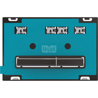 Przycisk uruchamiający Geberit Sigma50, przedni, uniwersalny, przyciski: czarny chrom